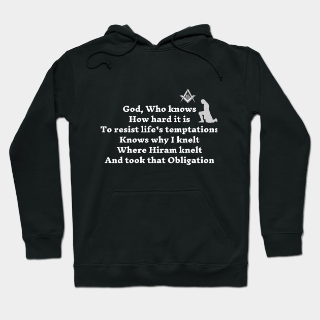 I Knelt Where Hiram Knelt Hoodie by Hermz Designs